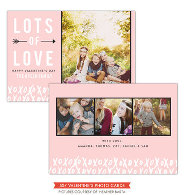Valentine Photocard Template | Lots of love