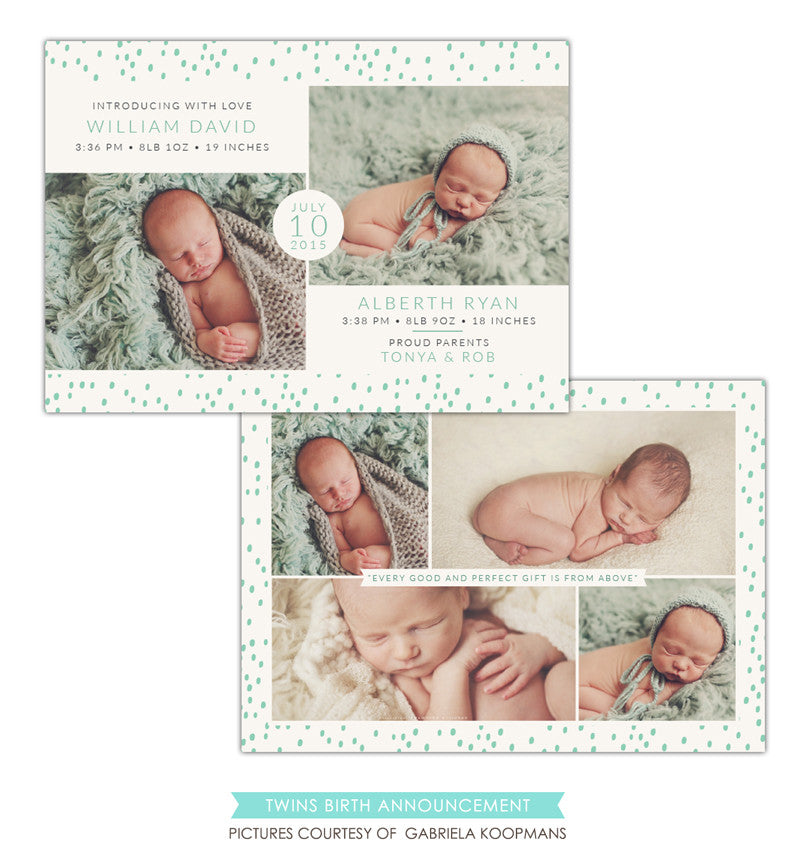 Twins Birth Announcement | Perfect gifts