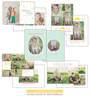 Easter photo cards bundle | Colorful Easter Set