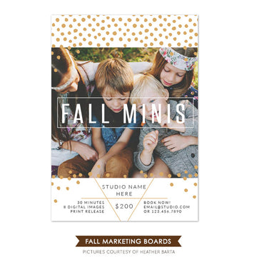 Photography Fall Marketing board | Dots rain