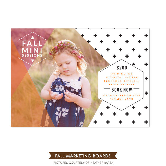 Photography Fall Marketing board | Fall Mini