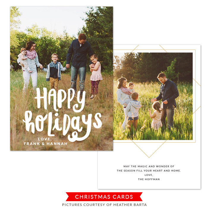 Christmas Photocard Template | Happy Magic