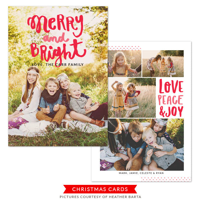 Christmas Photocard Template | Bright Holiday
