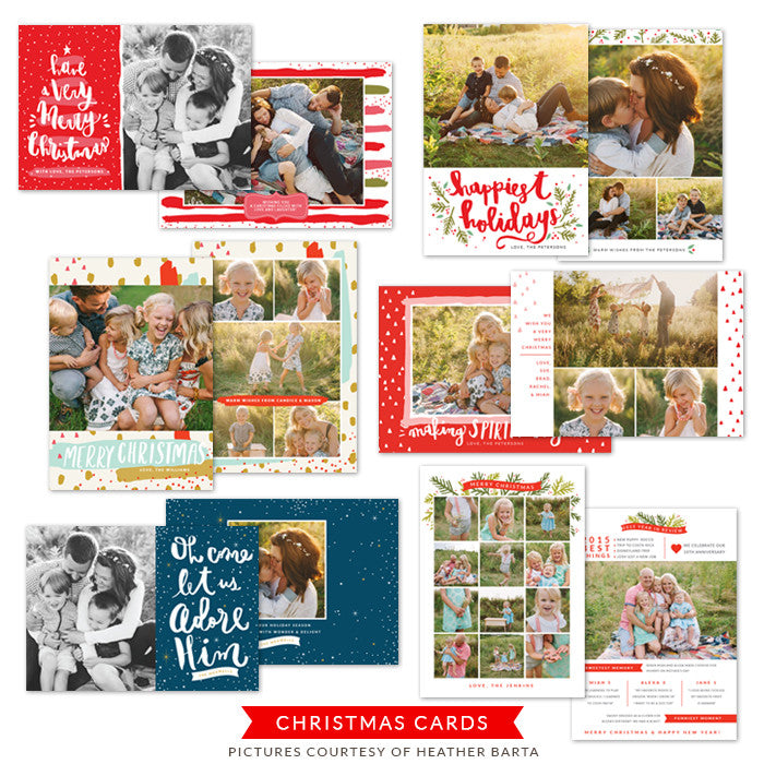 Christmas Photocards Bundle | Very Merry Christmas