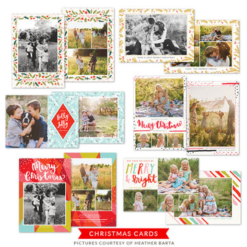 Christmas Photocards Bundle | Holly Jolly Christmas