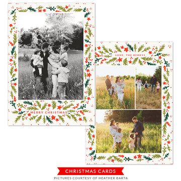 Christmas Photocard Template | Home For The Holidays