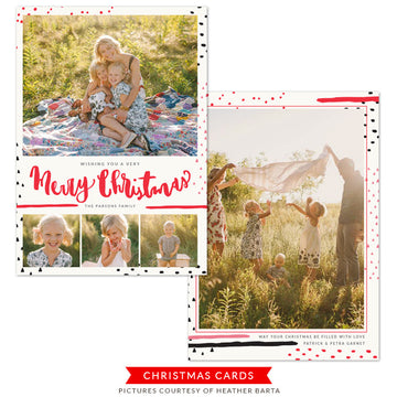 Christmas Photocard Template | Warm hugs