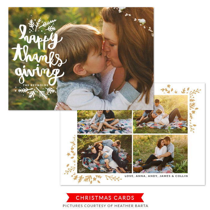 Thanksgiving Photocard Template | Morning Grace