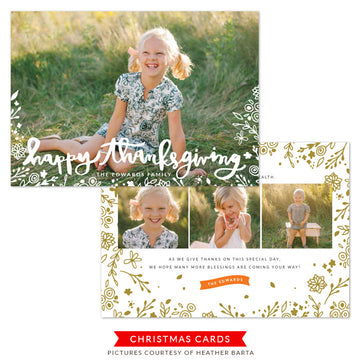 Thanksgiving Photocard Template | Festival of Joy