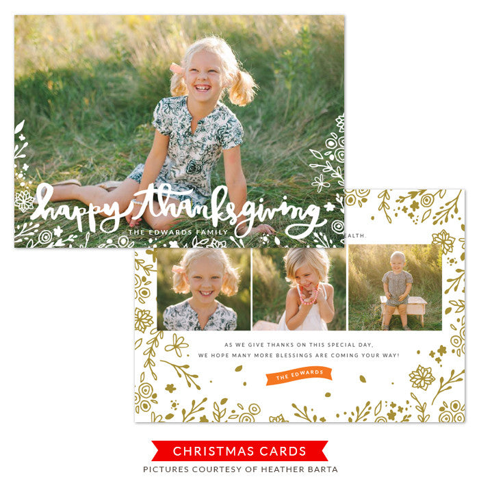 Thanksgiving Photocard Template | Festival of Joy