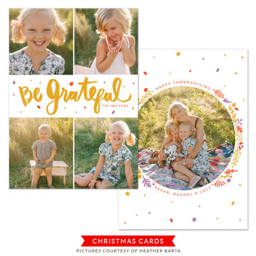 Thanksgiving Photocard Template | Expression of Love