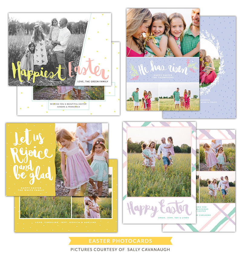 Easter photo cards bundle | Be glad