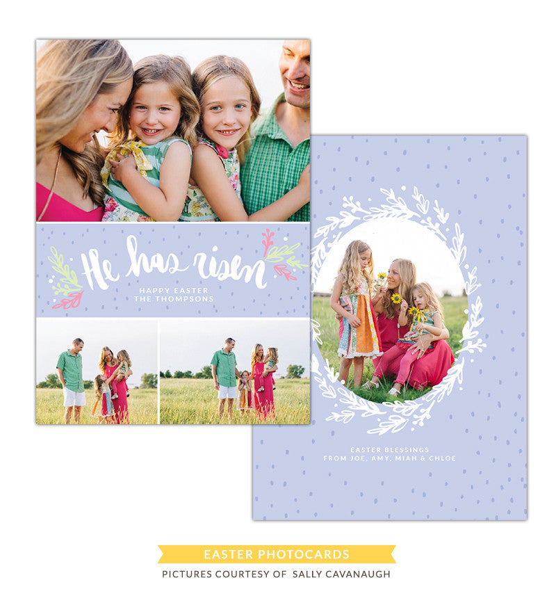 Easter photo card | He has risen