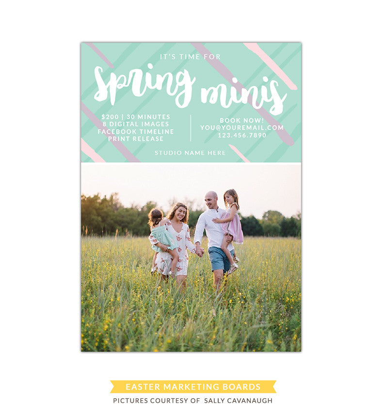 Photography Marketing board | Pastel spring