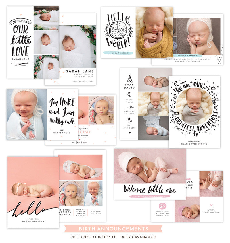 Birth Announcements bundle | Little explorers