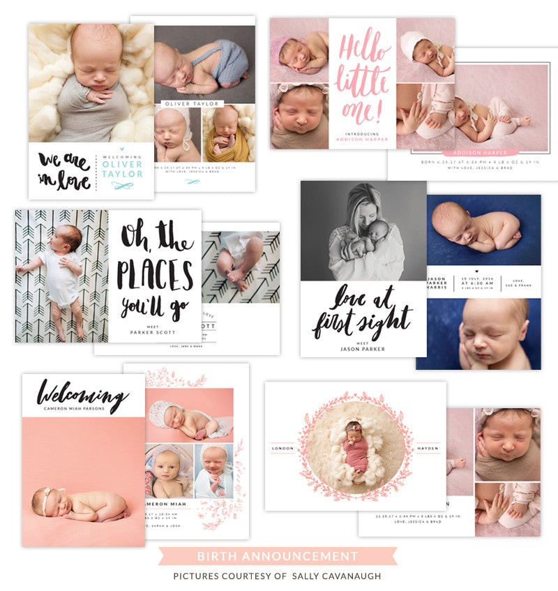 Birth Announcements bundle | Lovely babies