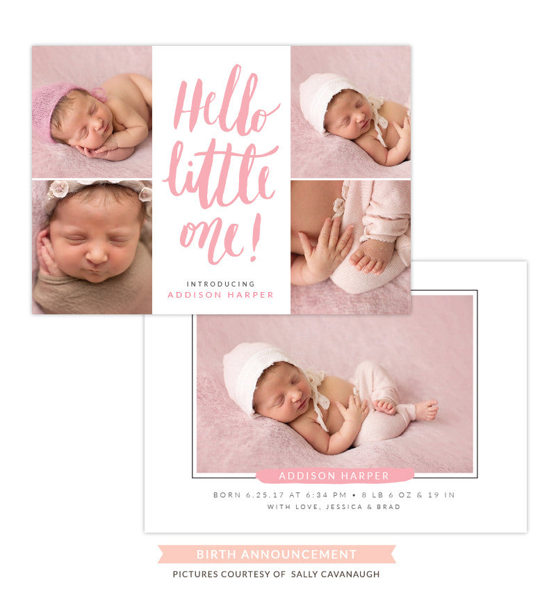 Birth Announcement | Hello little one