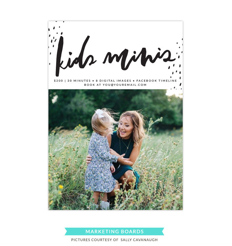 Photography Marketing board | Kids minis