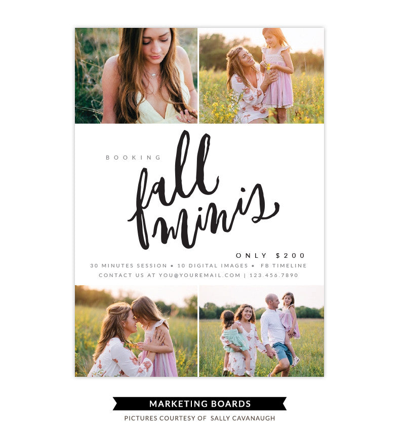 Fall Minis Marketing board | Touch of Fall