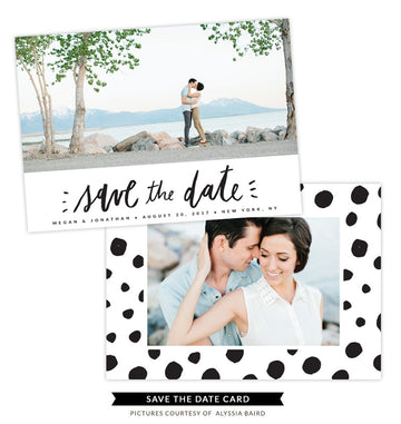 Save the Date card | Dotted Love