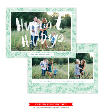 Christmas Photocard Template | Holiday Syrup