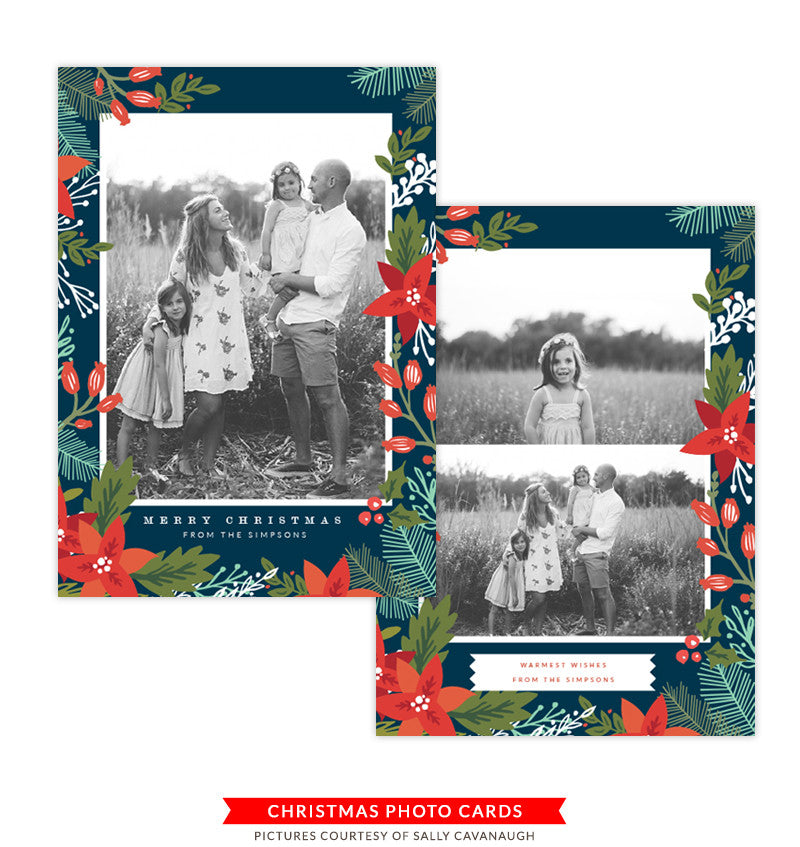 Christmas Photocard Template | Bells of Joy
