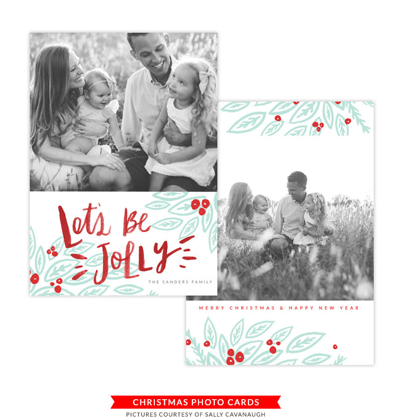 Christmas Photocard Template | Wishes & Laughter