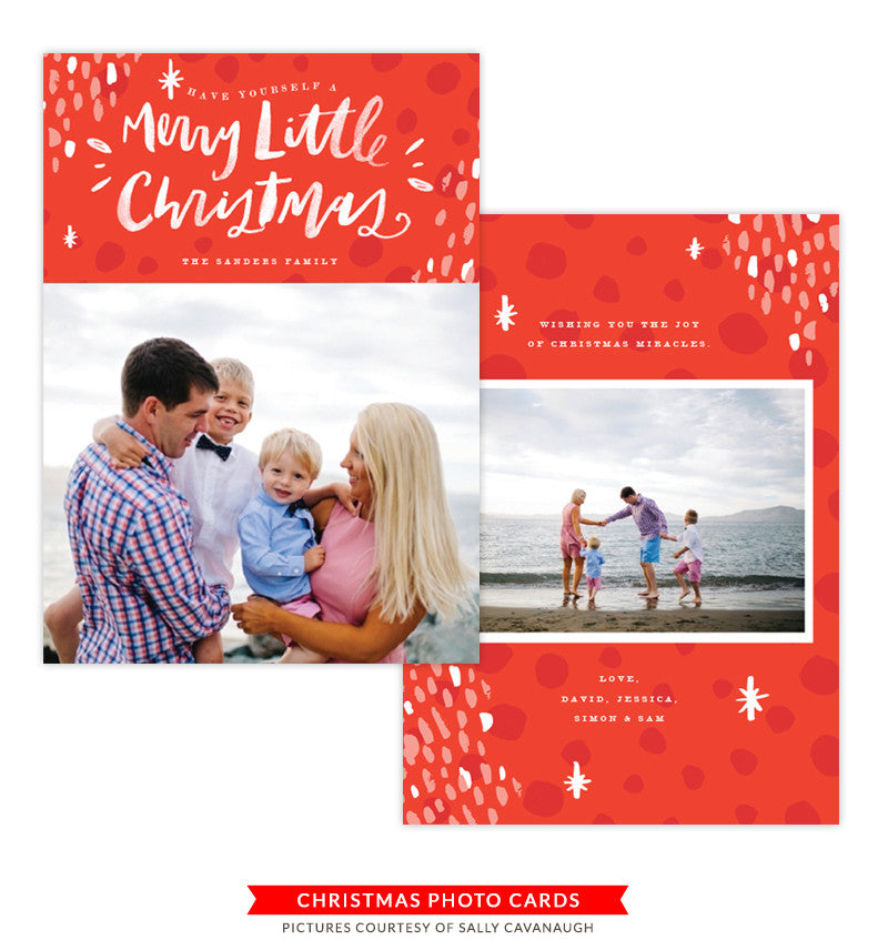 Christmas Photocard Template | Little Celebrations