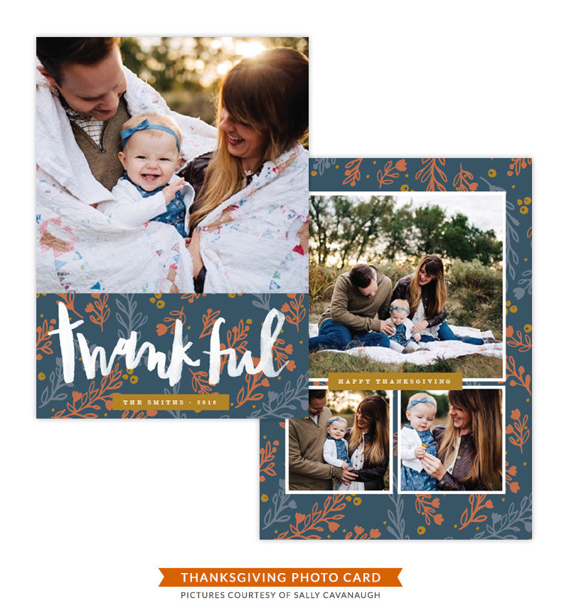 Thanksgiving Photocard Template | In Gratitude