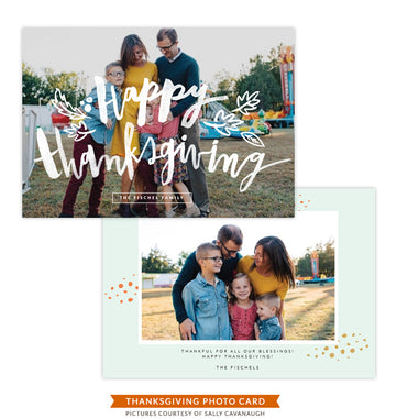 Thanksgiving Photocard Template | Best Celebration