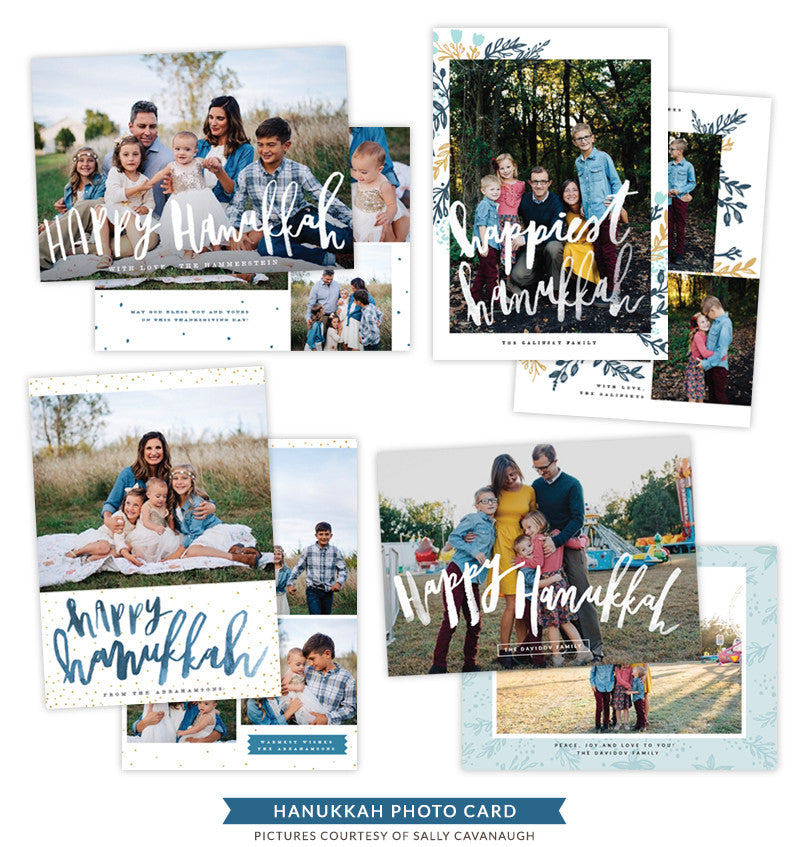 Hanukkah Photocards Bundle | Single Flame