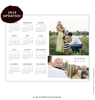 8x10 2019 calendar template | Siblings