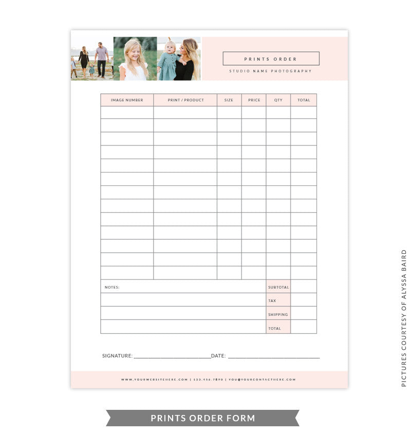 Studio Forms Set Templates | Peach Set