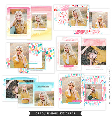 Grad Announcement Card Bundle | Festival