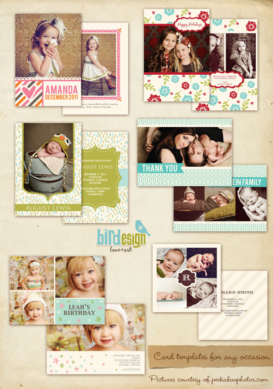 Greeting Photocards Bundle | Sweet & Cute