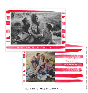 Christmas 5x7 Photo Card | Holiday Brush