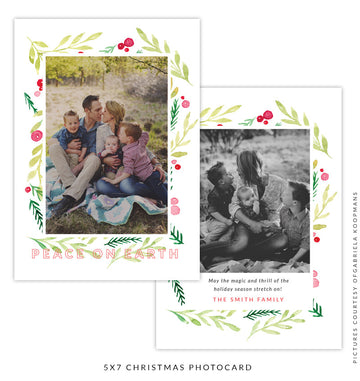 Christmas 5x7 Photo Card | Red Smiles