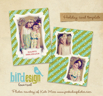 Holiday Photocard Template | Sweet Snow