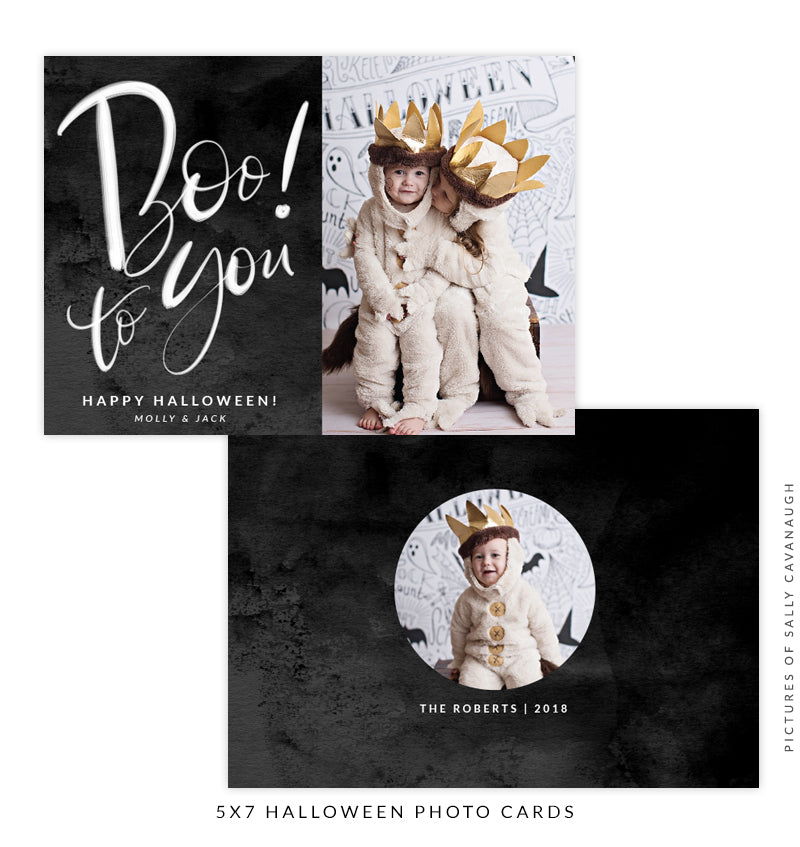 Halloween Photocard Template | Boo to You