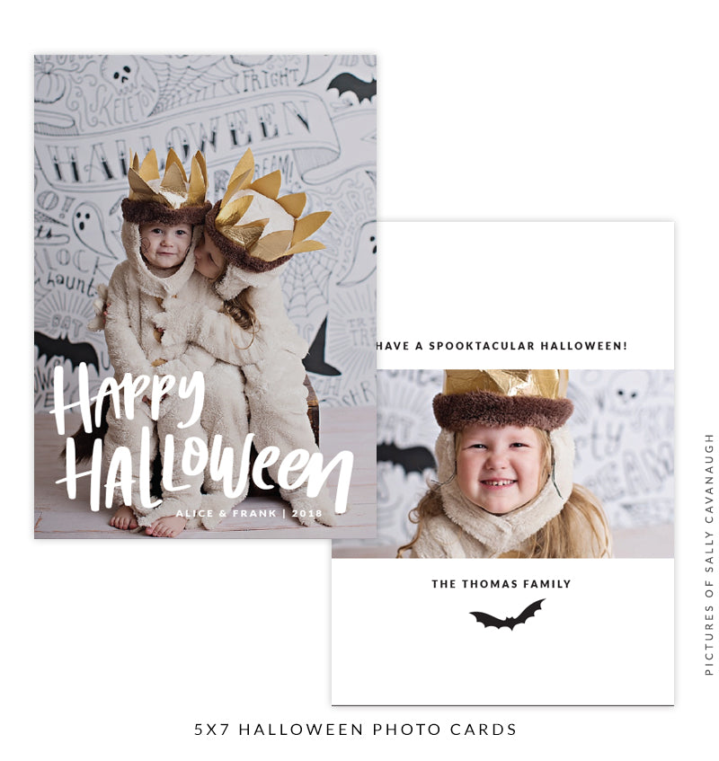Halloween Photocard Template | Happy Halloween