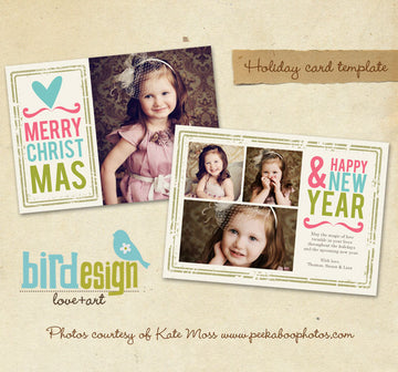Holiday Photocard Template | Heart Greetings