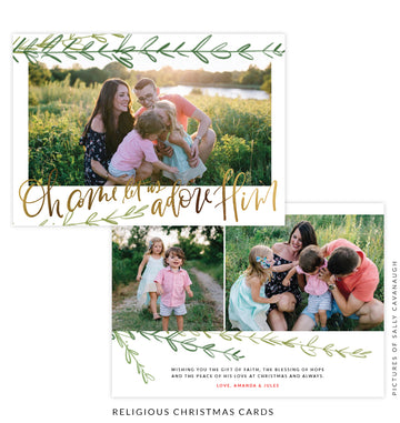 Christmas 5x7 Photo Card | Under the Tree