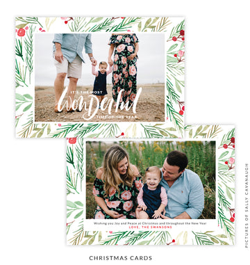 Christmas 5x7 Photo Card | Wonderful winter