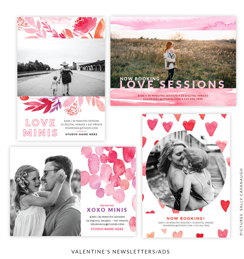Valentine's Photography Marketing Board Bundle | Love Fragrance