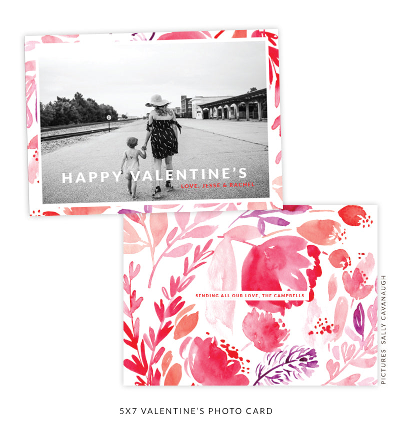 5x7 Valentine's Photo Card | Love Bouquet