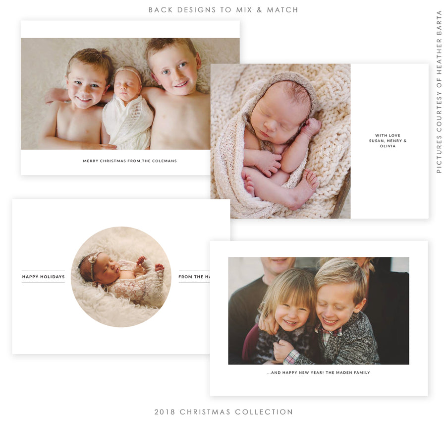 2018 Christmas 5x7 Photo Card Bundle | Reflections of Christmas