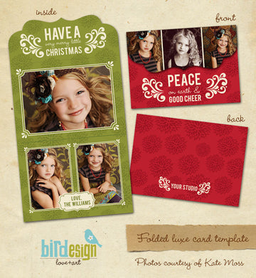 Holiday Ornate Photocard  | Cheer