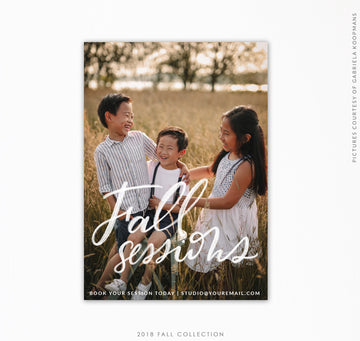 Booking Marketing Ad | Fall sessions