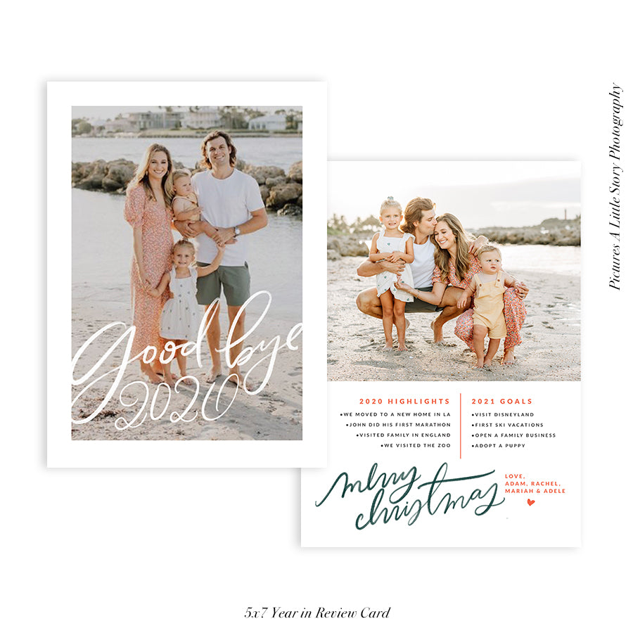Year in review card Holiday Collection | Goodbye
