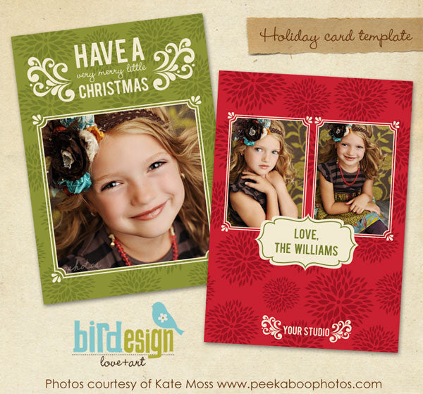 Holiday Photocard Template | Little Christmas
